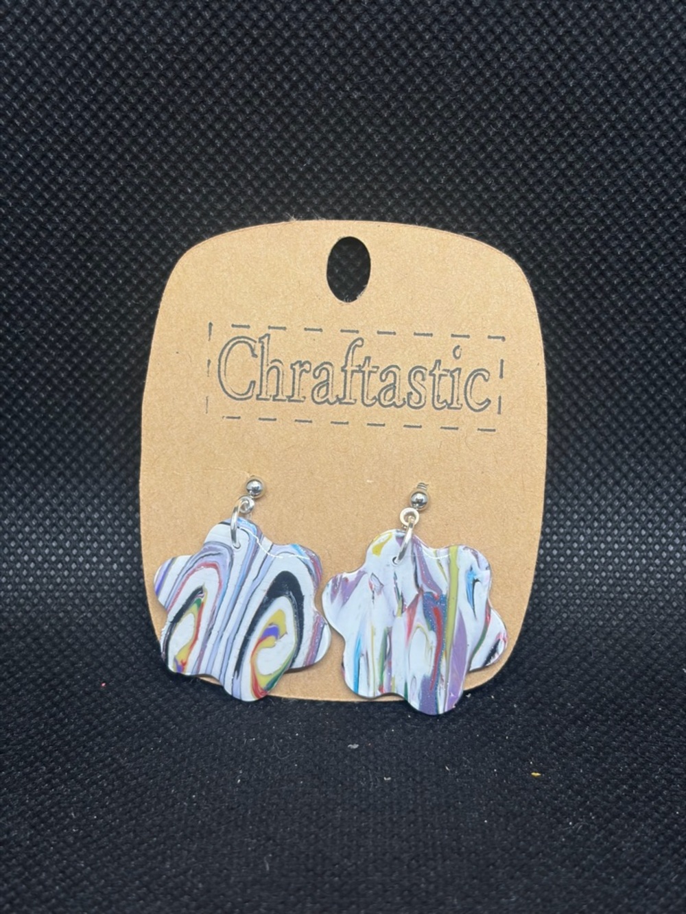 Multicolor Swirl Earrings